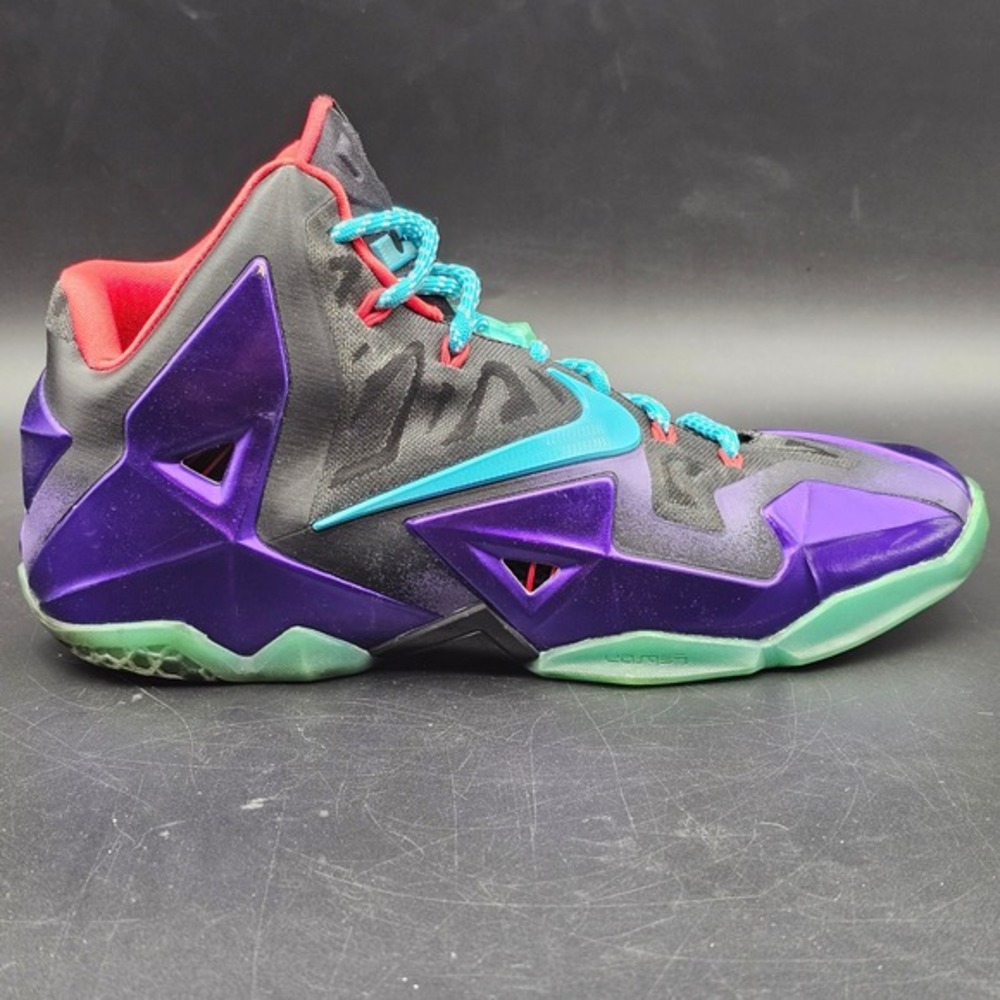 Nike ID LeBron 11  Mens Basketball Shoes Purple Black Teal‎ 641217-991 size 9.5